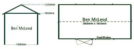 Ben McLeod garden shed floorplan