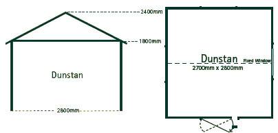 Dunstan garden shed floorplan