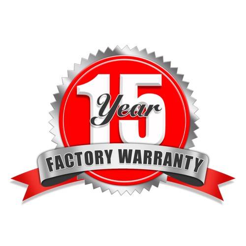 15 Year warranty